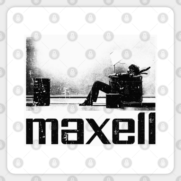 maxell vintage Sticker by Brunocoffee.id